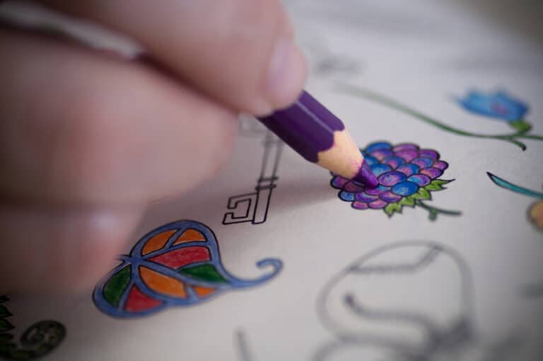 Elder care can use coloring to help seniors with dementia stay engaged.