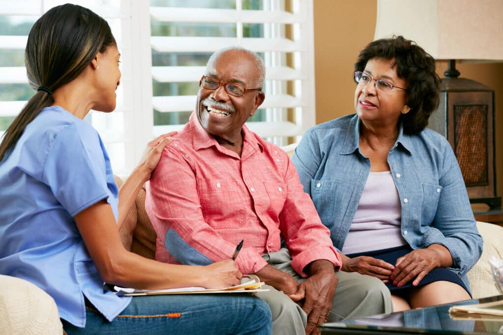 Elder care providers help seniors with daily tasks, housekeeping, organization, and health-related issues.