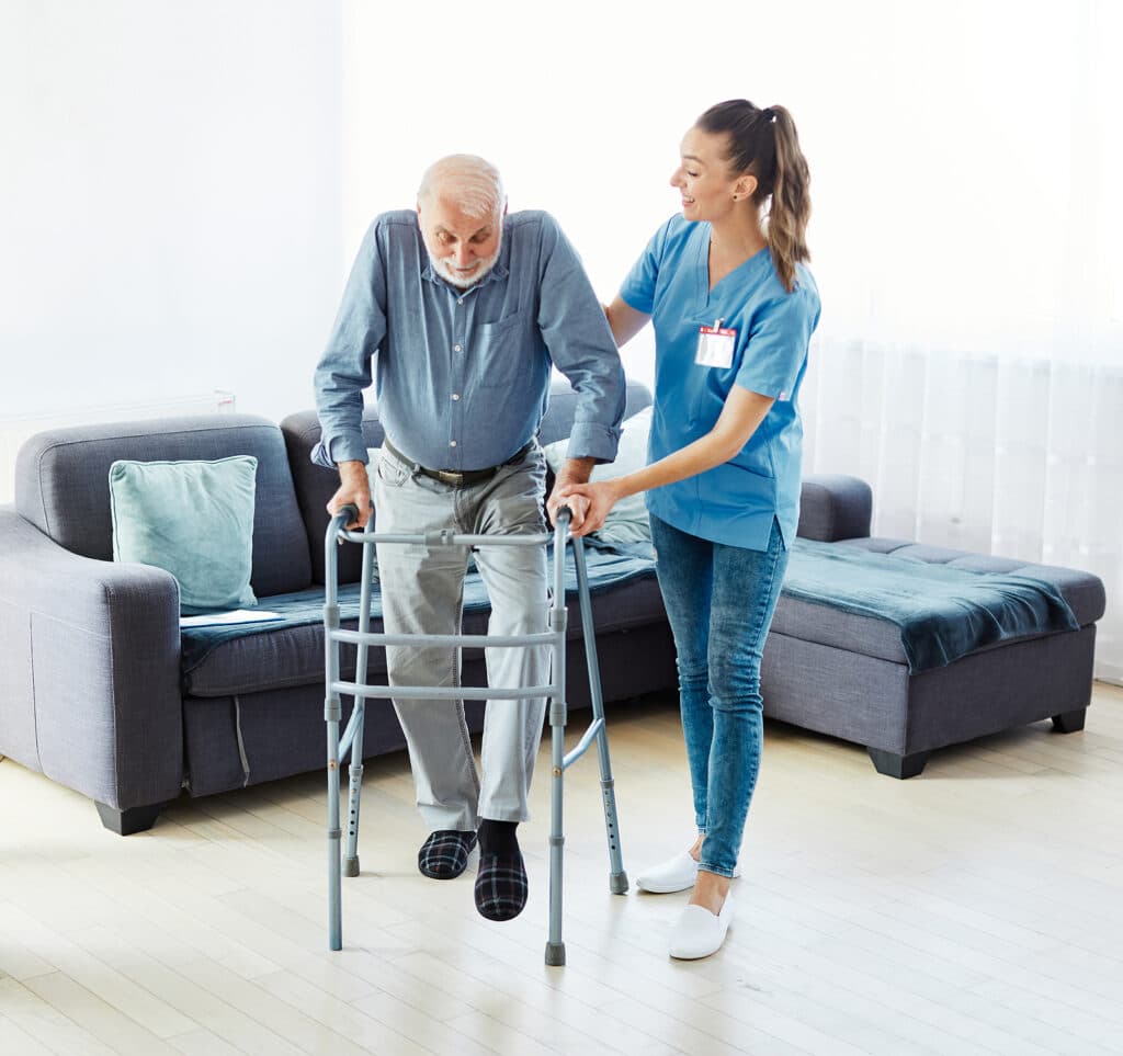 Home care supports safe recovery, mobility, and comfort after knee replacement.